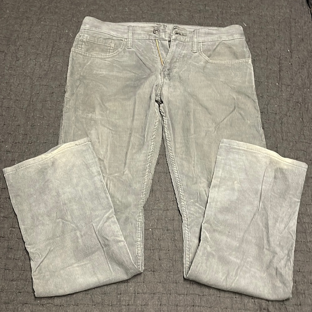 Mens Levi’s 514 slim fit corduroys gray 31x32